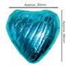 100 Chocolate heart, Turquoise blue chocolate hearts, Individually wrapped chocolates ideal for Valentines Day, Mothers Day,Fathers Day view 2