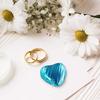 100 Chocolate heart, Turquoise blue chocolate hearts, Individually wrapped chocolates ideal for Valentines Day, Mothers Day,Fathers Day view 4