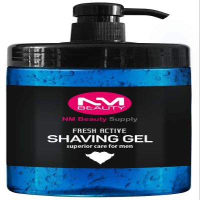 NM Beauty Professional Fresh Active Shaving Gel Sapphire Blue For Salon and Barbers Men 1000ML