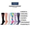 Cherokee Fashionsupport Women Knee High 8-15 mmHg Compression Sock, We Love Caregivers, Plus view 3