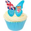 Pack of 24 PRE-Cut Edible Wafer Paper Decorations Fiji Flag Butterfly by CDA Products Ltd 201-518-24 view 1