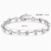 Bracelet Jewelry Women S Silver-Plated Crystal Bracelet Diamond-Shaped Zircon Heart Bracelet view 1