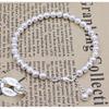 Bracelet Jewelry Women S Silver-Plated Bracelet Full Frosted Round Bead Bracelet view 2