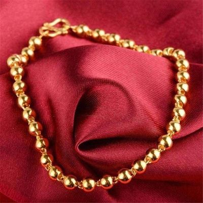 Bracelet Jewelry Universal Bracelet For Men And Women Gold-Plated Bead Bracelet
