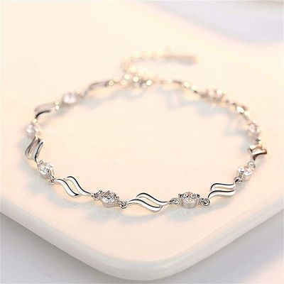 Bracelet Jewelry Women S Bracelet Silver Diamond Love Bracelet With Zircon