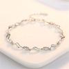 Bracelet Jewelry Women S Bracelet Silver Diamond Love Bracelet With Zircon view 1