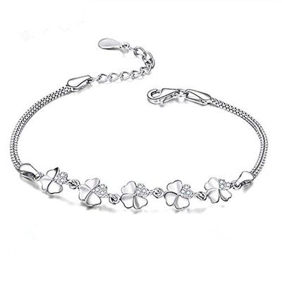 Bracelet Jewelry Ladies Bracelet Clover Inlaid Crystal Bracelet