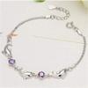 Bracelet Jewelry Women S Silver-Plated Bracelet Zircon Bracelet With Dolphin Bay Lovers view 2