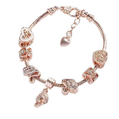 Bracelet Jewelry Women S Bracelet Heart-To-Heart Bracelet With Diamond Beaded Bracelet