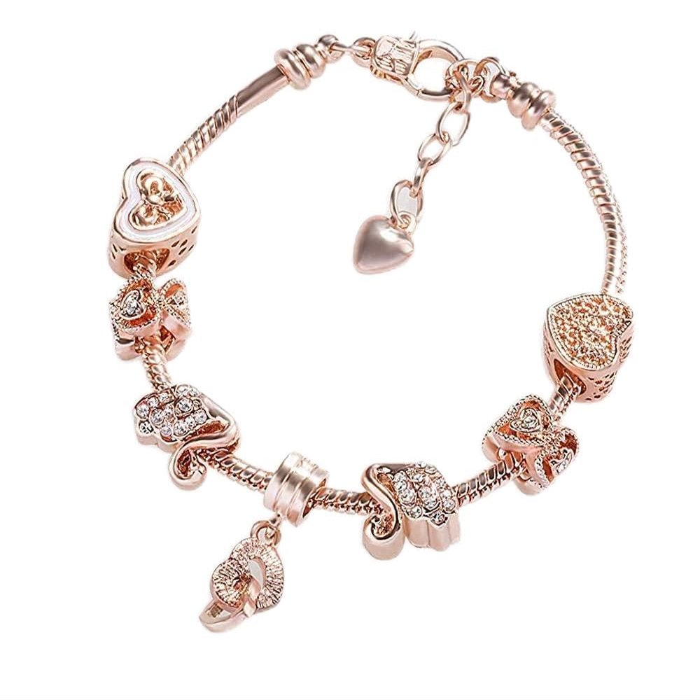 Bracelet Jewelry Women S Bracelet Heart-To-Heart Bracelet With Diamond Beaded Bracelet