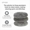 Stainless Steel Wool Brush - Pack of 10 - Wire Metal Sponge for Dish Scouring Scrubber Pads view 3