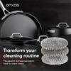 Stainless Steel Wool Brush - Pack of 10 - Wire Metal Sponge for Dish Scouring Scrubber Pads view 4