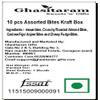 Ghasitaram Gifts Rakhi Gifts for Brothers Rakhi Sweets - 10 pcs Assorted Bites Kraft Box with Beads Rakhi view 2