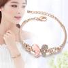 Bracelet Jewelry Women S Bracelet Pink Butterfly Bracelet Gold-Plated Sweet Simple Diamond Bracelet view 2