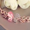 Bracelet Jewelry Women S Bracelet Pink Butterfly Bracelet Gold-Plated Sweet Simple Diamond Bracelet view 3