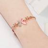 Bracelet Jewelry Women S Bracelet Pink Butterfly Bracelet Gold-Plated Sweet Simple Diamond Bracelet view 4