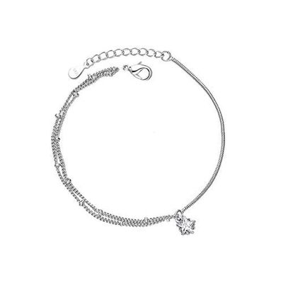 Bracelet Jewelry Women S Bracelet Sparkling Zircon Star Bracelet Sweet And Creative Double-Layered Jewelry For Students