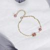 Bracelet Jewelry Women S Bracelet Natural Crystal Strawberry Crystal Gray Moonlight Bracelet Elastic Rope Hollow Five-Pointed Star Simple Bracelet view 3