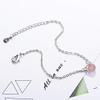 Bracelet Jewelry Ladies Bracelet Cute Creative Peach Blossom Strawberry Crystal Cat Bracelet Student Girlfriend Hand Jewelry Gift view 3