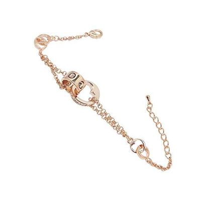 Bracelet Jewelry Women S Bracelet Double Ring Love Double-Layer Bracelet True Gold-Plated Color-Preserving Hypoallergenic Jewelry