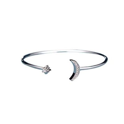 Bracelet Jewelry Women S Bracelet Sparkling Stars And Moon Opening Bracelets Chasing Stars And Month-To-Month Bracelets