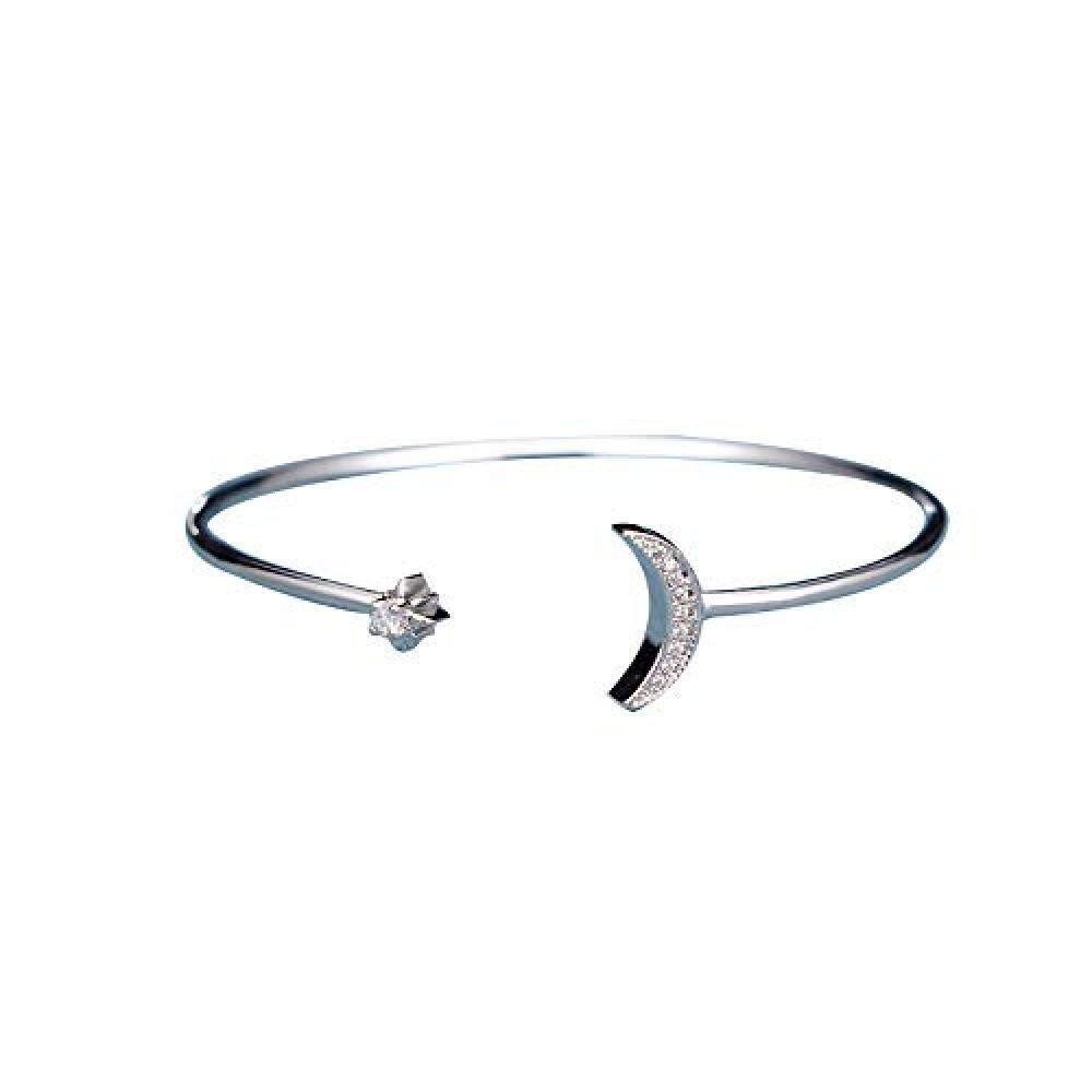 Bracelet Jewelry Women S Bracelet Sparkling Stars And Moon Opening Bracelets Chasing Stars And Month-To-Month Bracelets