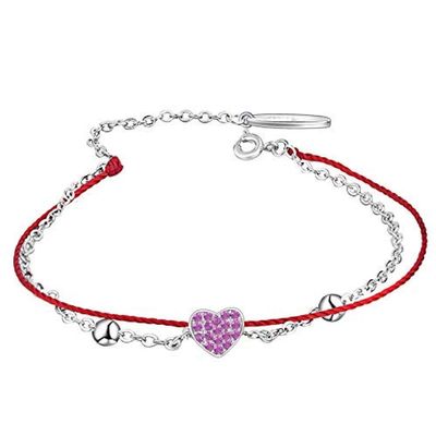 Bracelet Jewelry Women S Bracelet Andlove Diamond Bracelet Double-Layer Bead Heart Bracelet