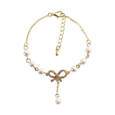 Bracelet Jewelry Ladies Bracelet Able And Beautiful Pearl Personal Jewelry Bracelet With Diamond Bow And Diamond