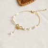 Bracelet Jewelry Ladies Bracelet Able And Beautiful Pearl Personal Jewelry Bracelet With Diamond Bow And Diamond view 2