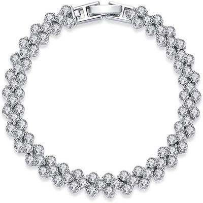 Bracelet Jewelry Women S Bracelet Crystal Rhinestone Roman Bracelet Copper Inlaid Diamond Bracelet