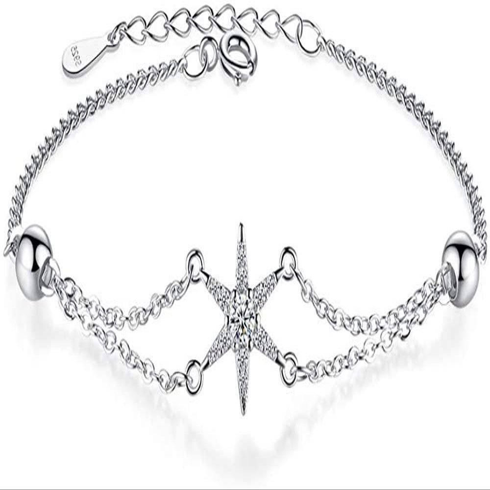 Bracelet Jewelry Women S Bracelet Korean Version Of Zircon Six-Point Star Bracelet Small Fresh Accessories