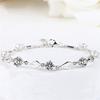 Bracelet Jewelry Women S Silver-Plated Crystal Zircon Bracelet Diamond Flower Diamond Bracelet view 1