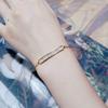 Bracelet Jewelry Women S Micro-Set Zircon Adjustable Bracelet Small Rectangular Bracelet view 3