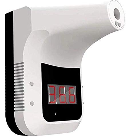 DEREK Wall-Mounted K3 Forehead Infrared Thermometer, Non-Contact Temperature Measurement Tool for Fever with Alarm and Accurate Instant Results for Office Home Supermarket School Community Entrance