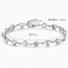 Bracelet Jewelry Women S Silver-Plated Crystal Bracelet Diamond-Shaped Zircon Heart Bracelet view 1