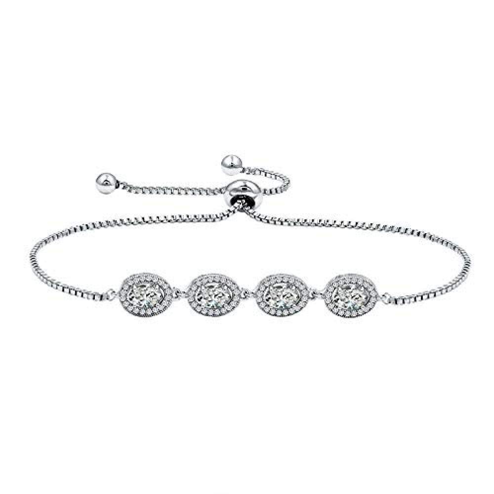 Bracelet Jewelry Women S Bracelet Personality Oval Zircon Bracelet