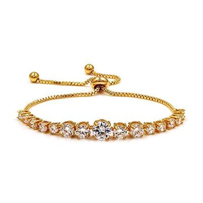 Bracelet Jewelry Women S Bracelet Round Zircon Adjustable Adjustable Bracelet