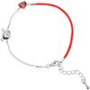 Bracelet Jewelry Silver Bracelet 925 Sterling Silver Women S Bracelet Ladies Red Rope Heart-Shaped Zircon Simpleexquisite Jewelry Bracelets And Bracelets view 1