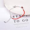 Bracelet Jewelry Silver Bracelet 925 Sterling Silver Women S Bracelet Ladies Red Rope Heart-Shaped Zircon Simpleexquisite Jewelry Bracelets And Bracelets view 3