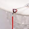 Bracelet Jewelry Silver Bracelet 925 Sterling Silver Women S Bracelet Ladies Red Rope Heart-Shaped Zircon Simpleexquisite Jewelry Bracelets And Bracelets view 4