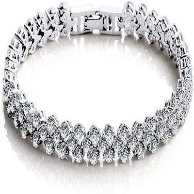 Bracelet Jewelry Women S Crystal Bracelet Imitation Silver Aaa Zircon Bracelet