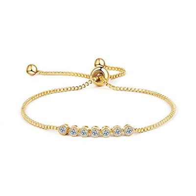 Bracelet Jewelry Women S Bracelet Micro-Set Round Zircon Pull Bracelet