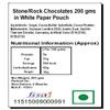 Jaiccha Ghasitaram Rakhi Gifts for Brothers Rakhi Chocolate - Stone/Rock Chocolates 400 GMS in White Paper Pouch with Pearl Rakhi view 2