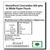 Jaiccha Ghasitaram Rakhi Gifts for Brothers Rakhi Chocolate - Stone/Rock Chocolates 800 GMS in White Paper Pouch with Pearl Rakhi view 2