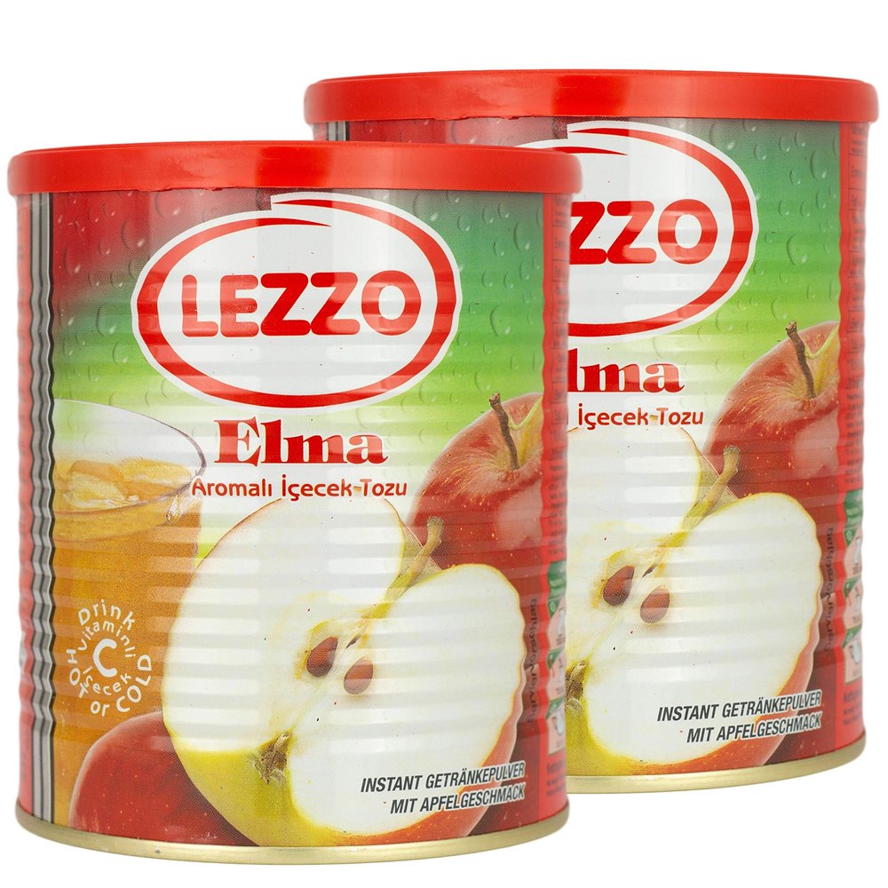 Lezzo Apple Flavor Instant Drink Powder, 2 Pack (700 grams)