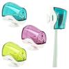 AUEAR, 3 Pack Toothbrush Head Covers with Suction Cup Anti Dust Wall Mirror Toothbrushes Holder Protective Case for Bathroom Home Travel Outdoor & Camping view 1