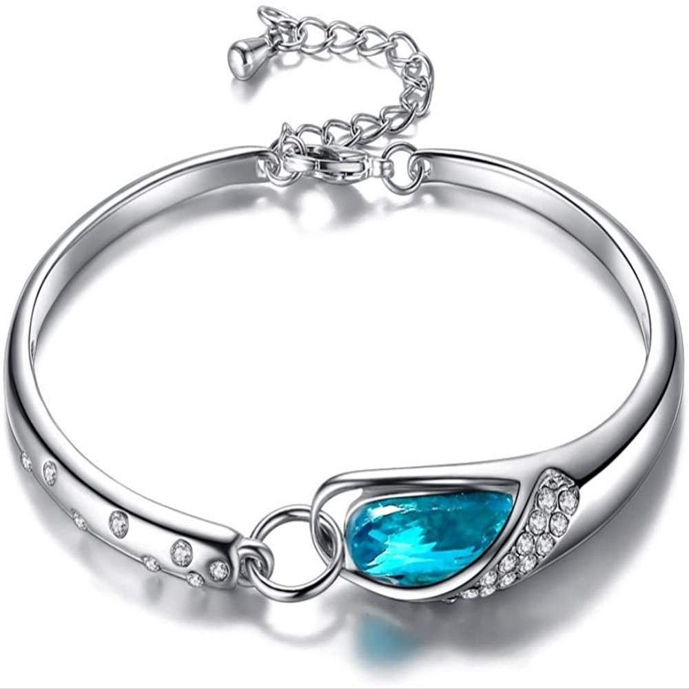 Bracelet Jewelry Ladies Crystal Bracelet Blue Gemstone Bracelet
