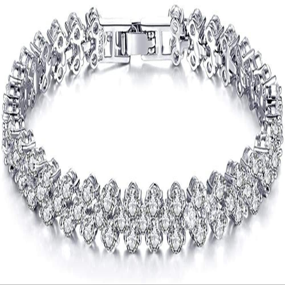 Bracelet Jewelry Ladies Crystal Bracelet Diy White Gold Roman Bracelet
