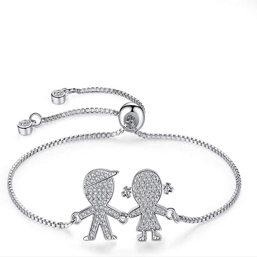 Bracelet Jewelry Women S Bracelet Couple Hands Holding Zircon Adjustable Bracelet
