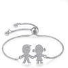 Bracelet Jewelry Women S Bracelet Couple Hands Holding Zircon Adjustable Bracelet view 1